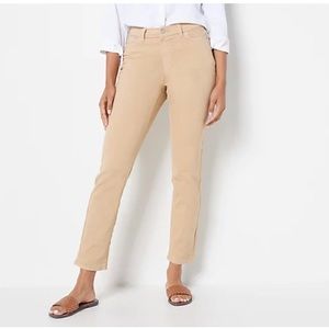 NWT Womens Beige Khaki Straight Leg Pants- Sz 18W